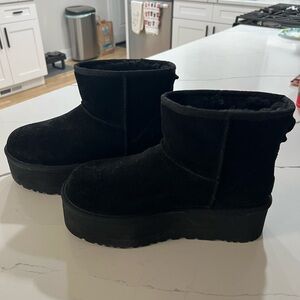 UGG Black Platform Boots